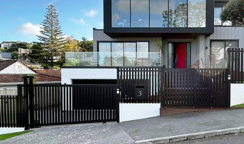 Professional sliding gate installation by Fence NZ, a sleek and modern automated solution for properties in Auckland.